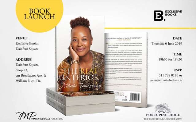 You are invited to the launch of The Real Interior by Nthabi Taukobong ...