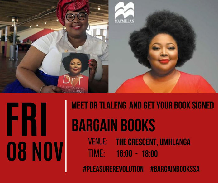 Meet Dr Tlaleng Mofokeng and get your copy of Dr T A Guide to